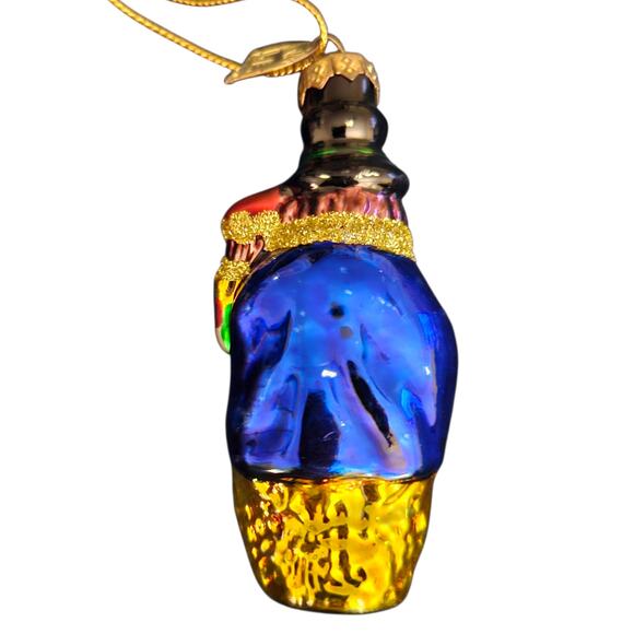 Thomas Pacconi Ornament 3" Jester with Bear Glass Christmas Decoration - Picture 4 of 6